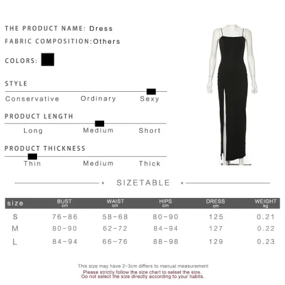 High Slit Camisole Spring Dresses - Image 6