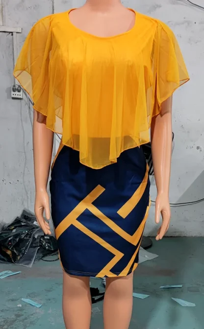 Geometric Print Spring Dress - Image 3