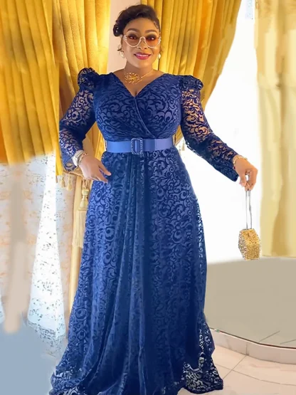Chiffon Long Sleeve Spring Dress - Image 5