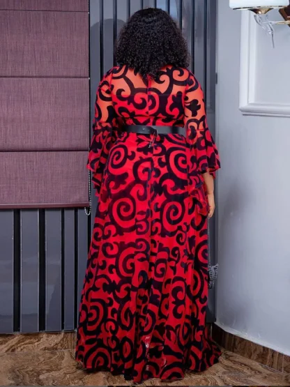 Chiffon Long Sleeve Spring Dress - Image 4
