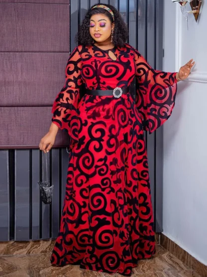 Chiffon Long Sleeve Spring Dress - Image 3