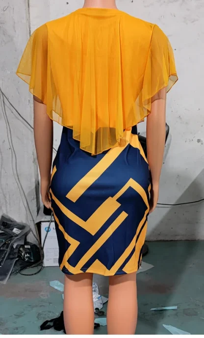 Geometric Print Spring Dress - Image 5